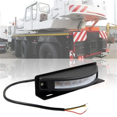 New 24V 12 LED Amber Aluminum Housing IP67 Retrofit Flashing Bright Led Warning Light For Truck/Cars high quality