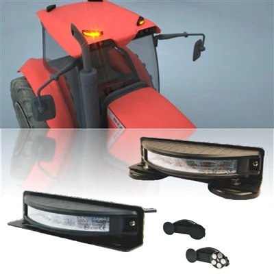 New 24V 12 LED Amber Aluminum Housing IP67 Retrofit Flashing Bright Led Warning Light For Truck/Cars best