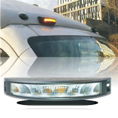 New 24V 12 LED Amber Aluminum Housing IP67 Retrofit Flashing Bright Led Warning Light For Truck/Cars price