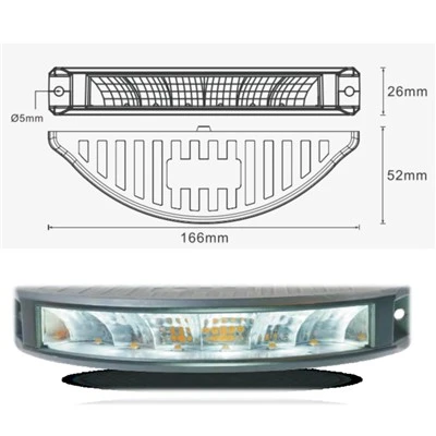 New 24V 12 LED Amber Aluminum Housing IP67 Retrofit Flashing Bright Led Warning Light For Truck/Cars suppliers